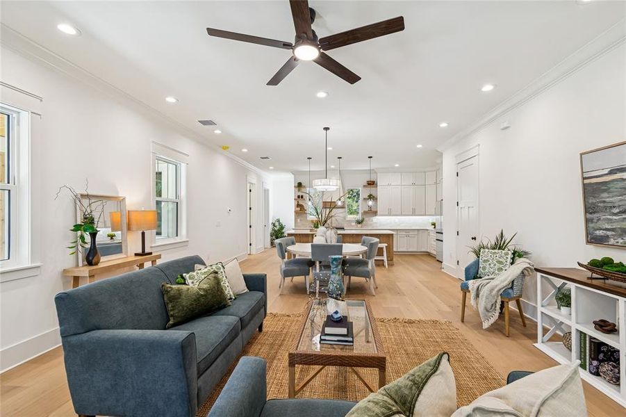 Furnished interior view inside a new home in , Tampa (Image 39). Furnished interior view inside a new home in , Tampa (Image 39).