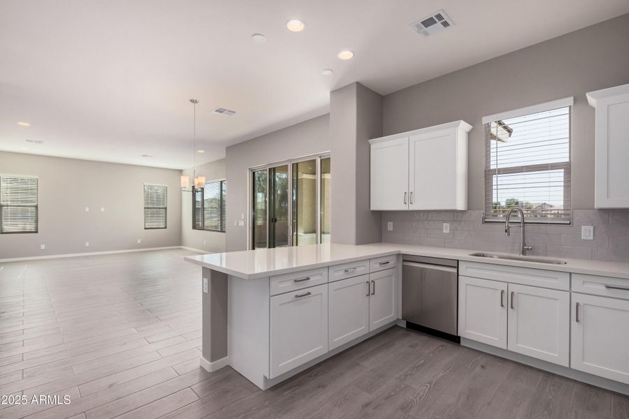 Kitchen looking into Great Room