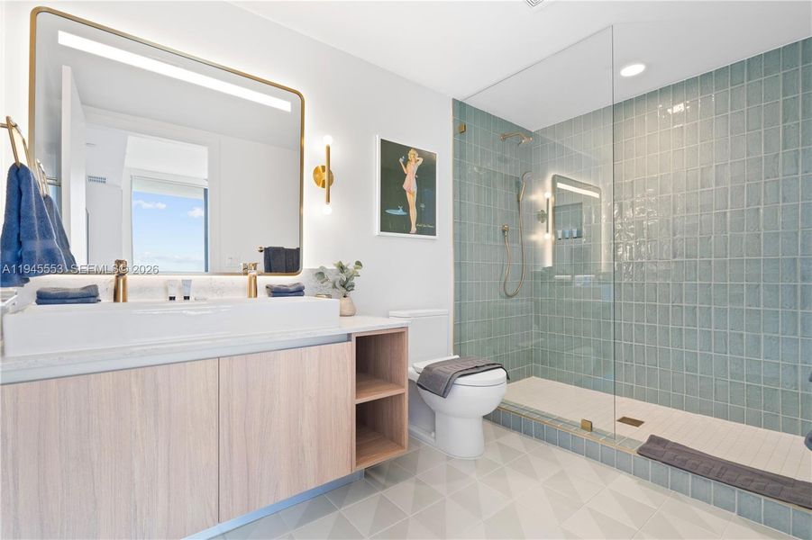 Furnished interior view inside a new home in , Miami (Image 6).