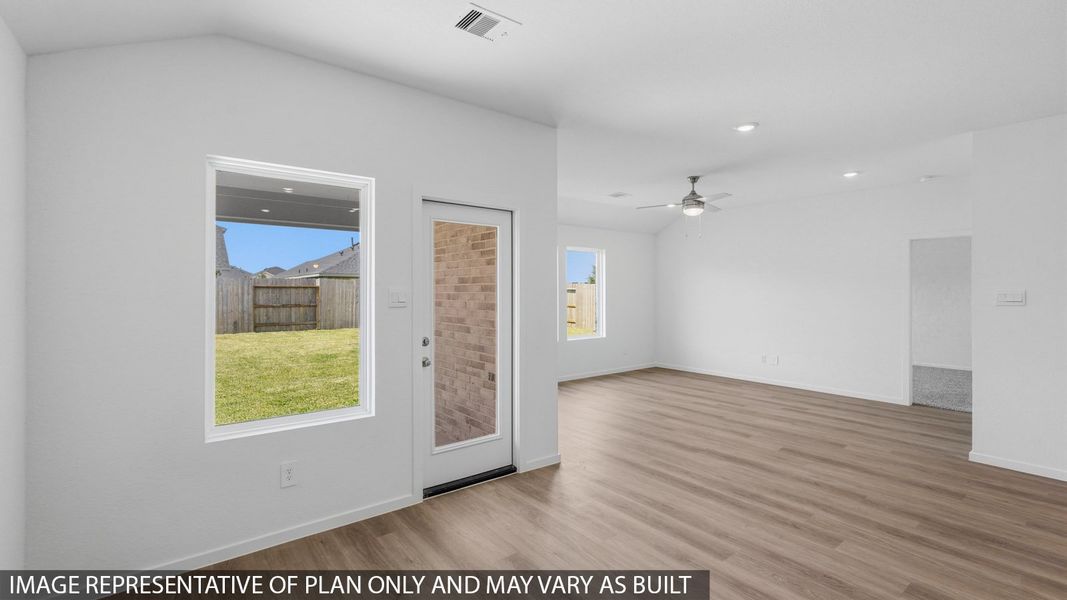 Representative unfurnished interior of a home built from the Glendale by D.R. Horton in Cypress Green, Hockley (Image 10).
