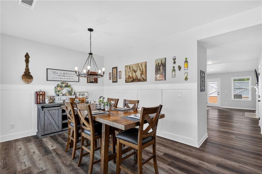 Furnished interior view inside a new home in , Braselton (Image 12).