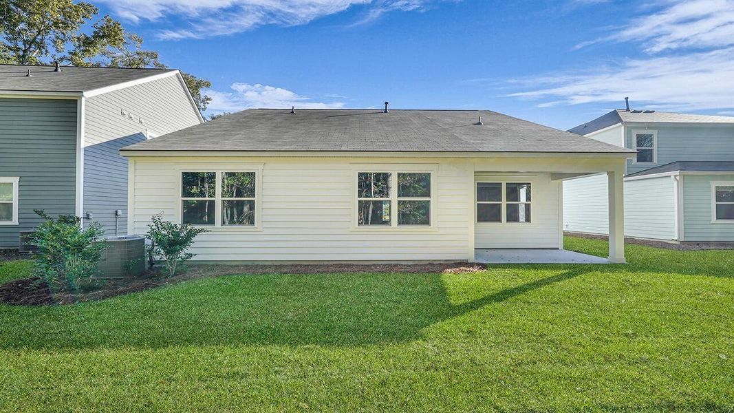 Exterior details and patio area of a home in Founders Corner, Summerville (Image 17).
