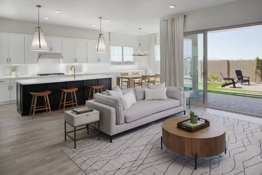 Kitchen - model home. Finishes and options may vary by community