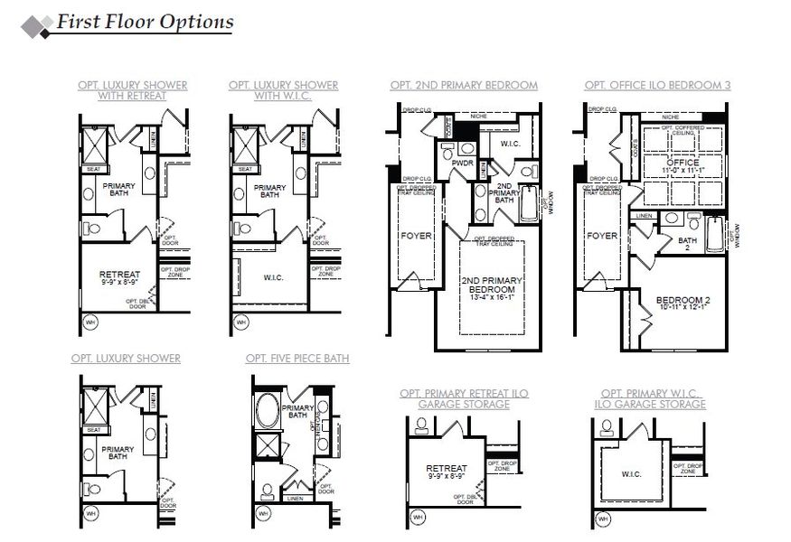 2D floor plan layout for the Wescott by Eastwood Homes in Ford Meadows, Garner, NC (Image 4).