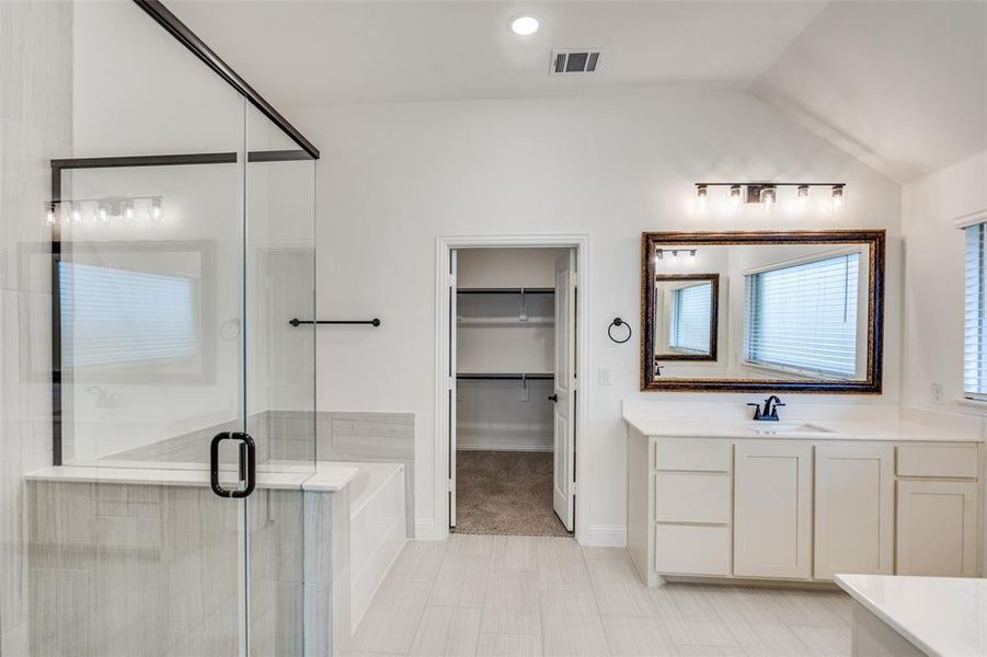 Furnished interior view inside a new home in Willow Wood Classic 60, McKinney (Image 4). Furnished interior view inside a new home in Willow Wood Classic 60, McKinney (Image 4).