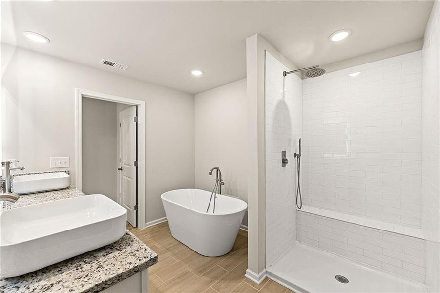 Furnished interior view inside a new home in The Grove At Mundy Mill, Gainesville (Image 12). Furnished interior view inside a new home in The Grove At Mundy Mill, Gainesville (Image 12).