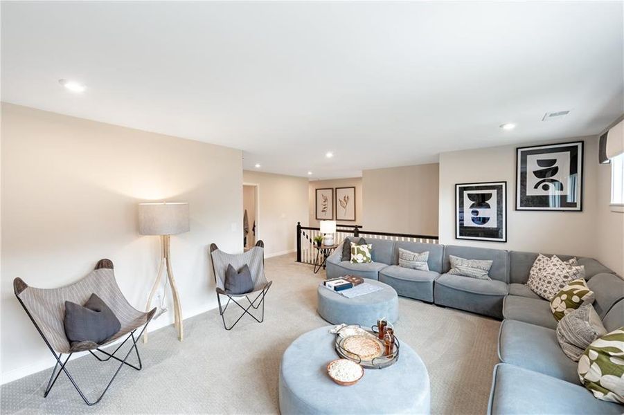 Furnished interior view inside a new home in Crossvine Estates, Braselton (Image 30). Furnished interior view inside a new home in Crossvine Estates, Braselton (Image 30).