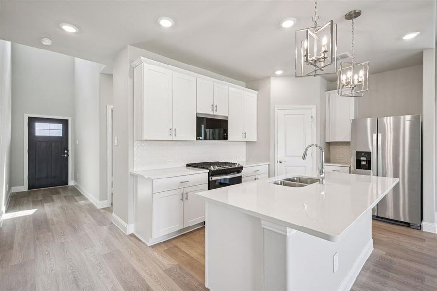 Furnished interior view inside a new home in Eastridge - Signature Series, McKinney (Image 14).