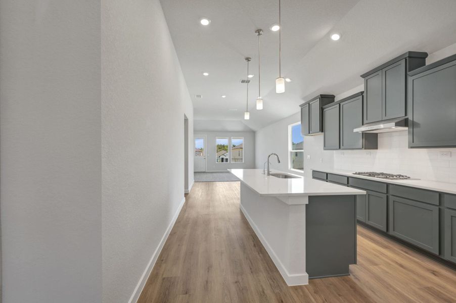 Furnished interior view inside a new home in The Meadows at Hunters Ranch, San Antonio (Image 7).
