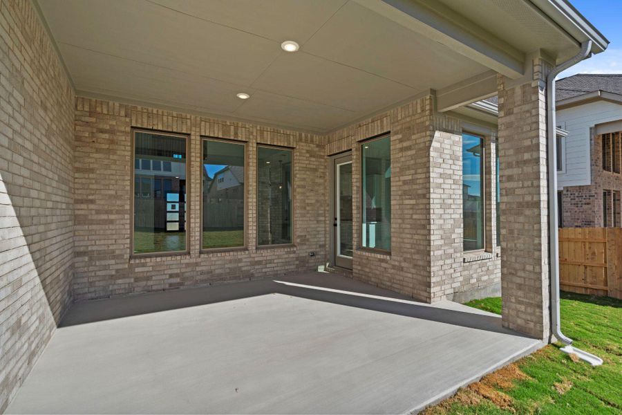 Rear Covered Patio