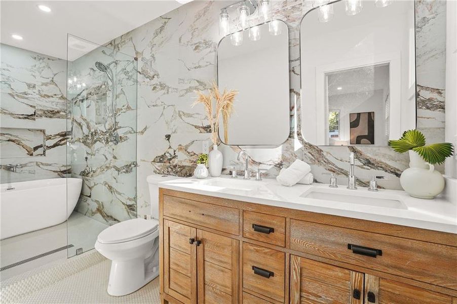 Furnished interior view inside a new home in , Atlanta (Image 4).