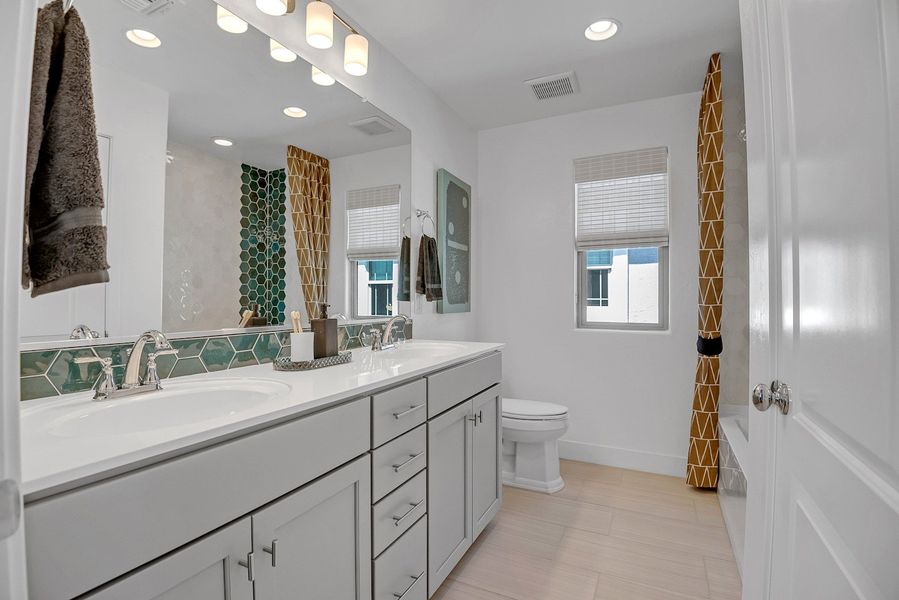 Furnished interior view inside a new home in Ironwood Villages at North Creek, Queen Creek (Image 19).