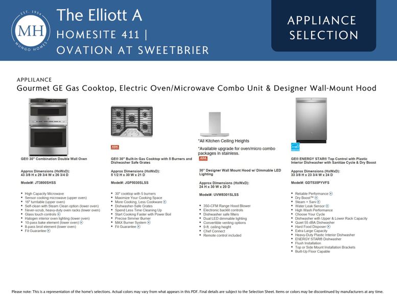 Sample of building materials used in homes in Ovation at Sweetbrier, Durham (Image 7).