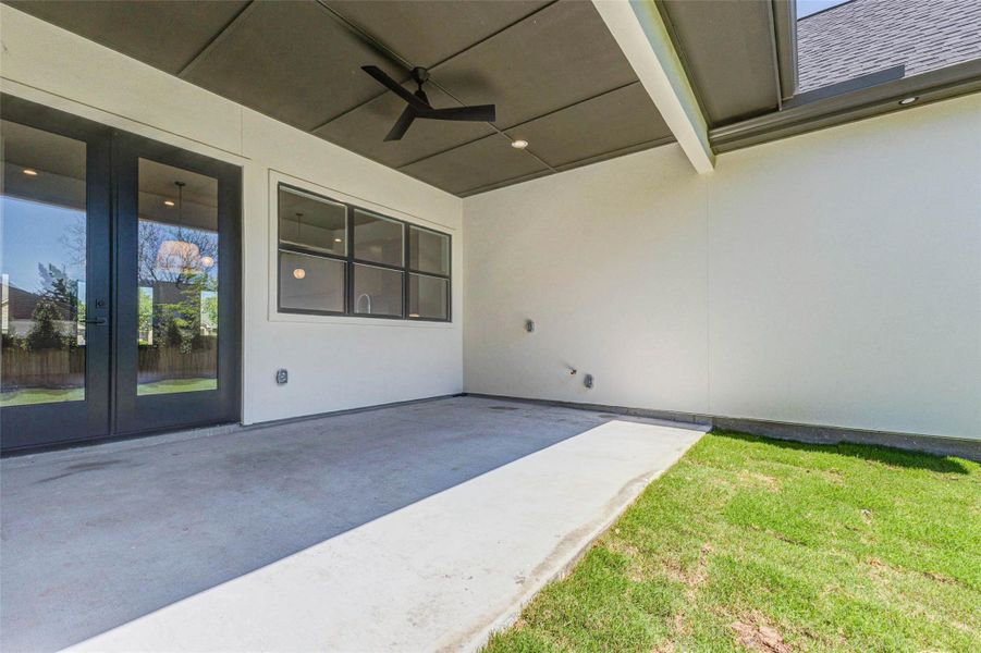 Exterior details and patio area of a home in , Fulshear (Image 20).