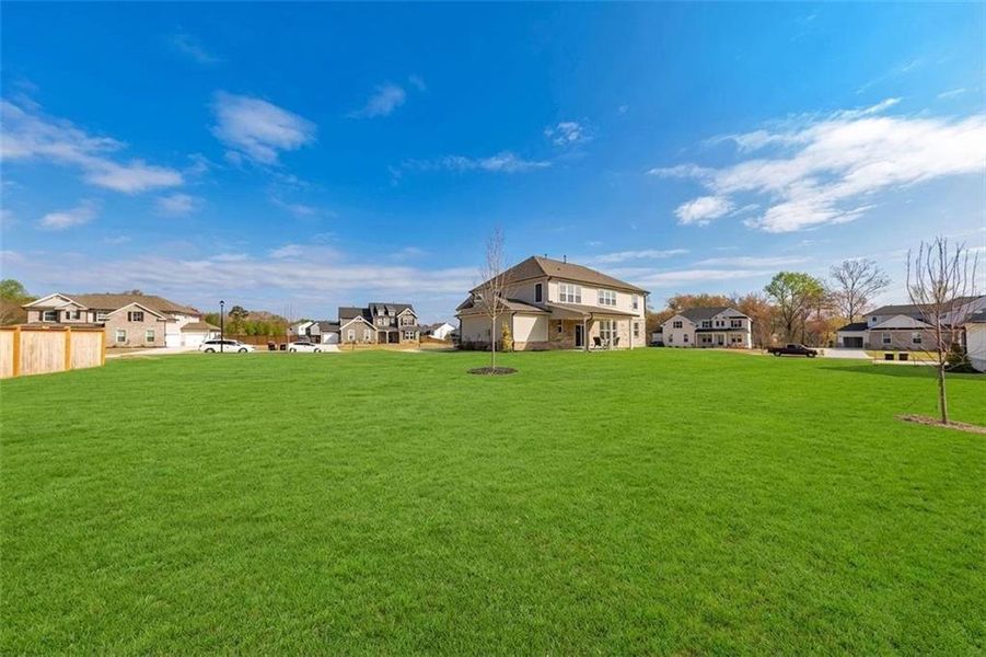 Exterior details and patio area of a home in Conner Farm, Dawsonville (Image 30).