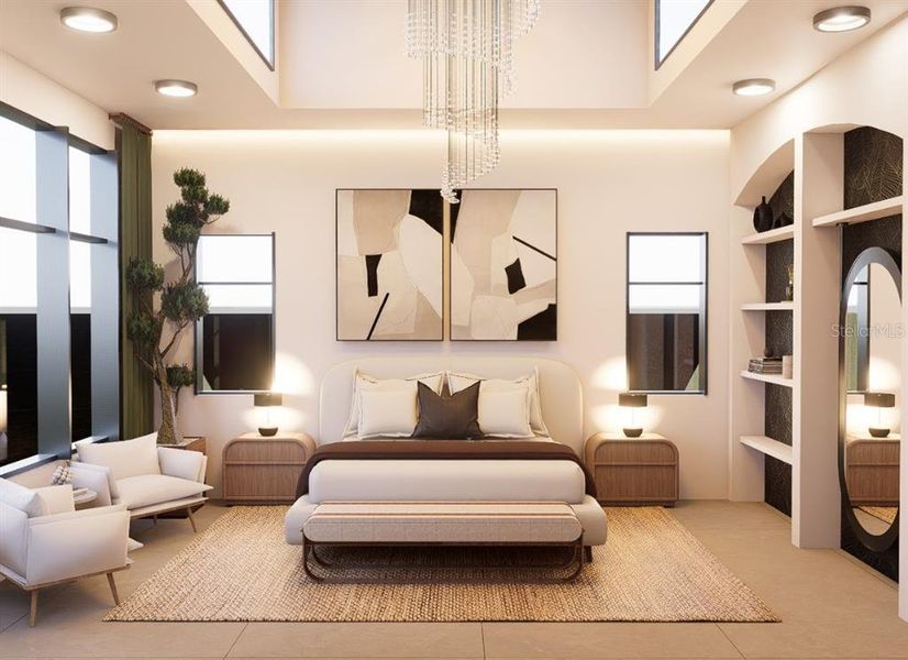 Furnished interior view inside a new home in , Sarasota (Image 22).