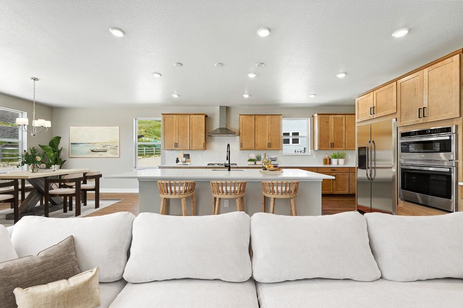 Furnished interior view inside a new home in Hillside at Crystal Valley Destination Collection, Castle Rock (Image 4).