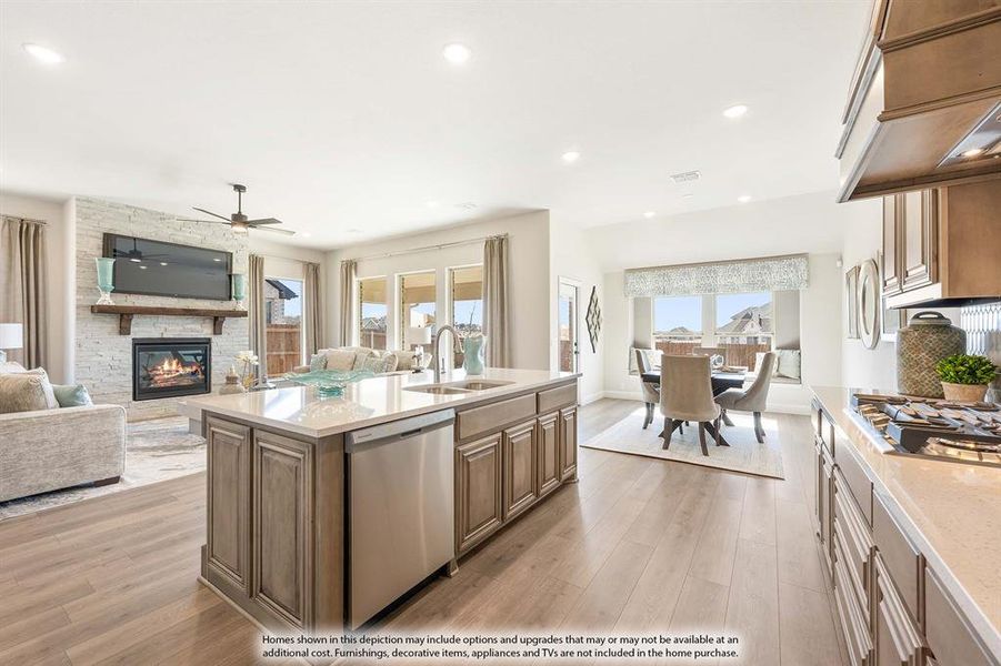 Furnished interior view inside a new home in Parks at Panchasarp Farms, Burleson (Image 19).