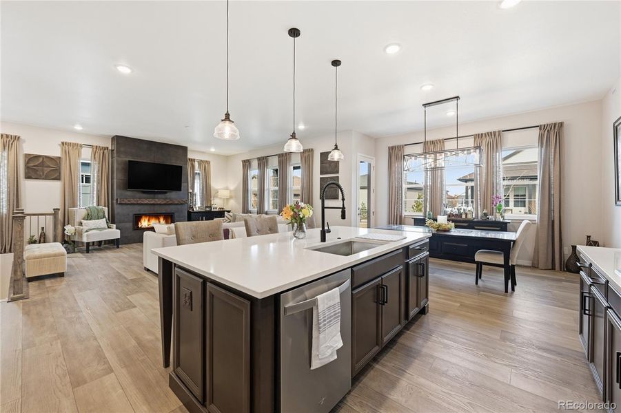 Furnished interior view inside a new home in Hilltop at Inspiration, Aurora (Image 19).