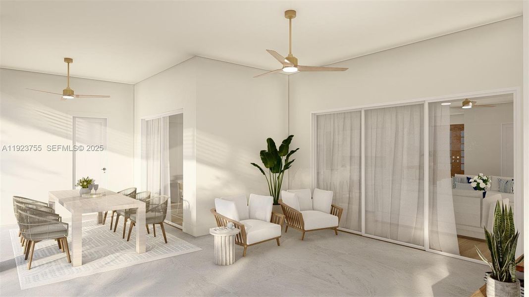 Furnished interior view inside a new home in , Punta Gorda (Image 11).