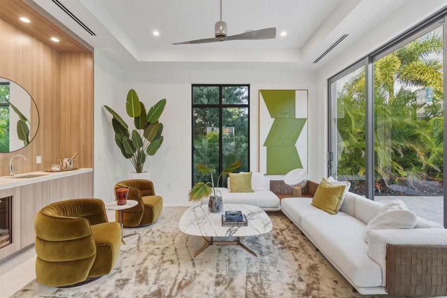 Furnished interior view inside a new home in , Boca Raton (Image 45).