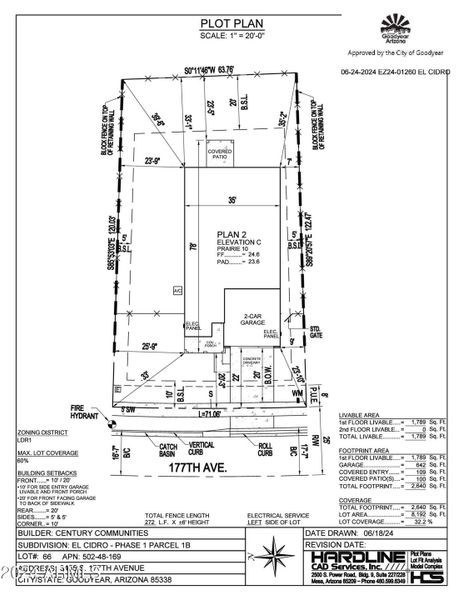 EL CIDRO 66 approved plot plan