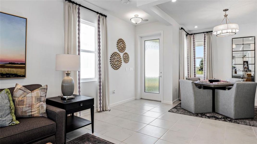 Furnished interior view inside a new home in Cresswind at Lake Harris, Tavares (Image 13).