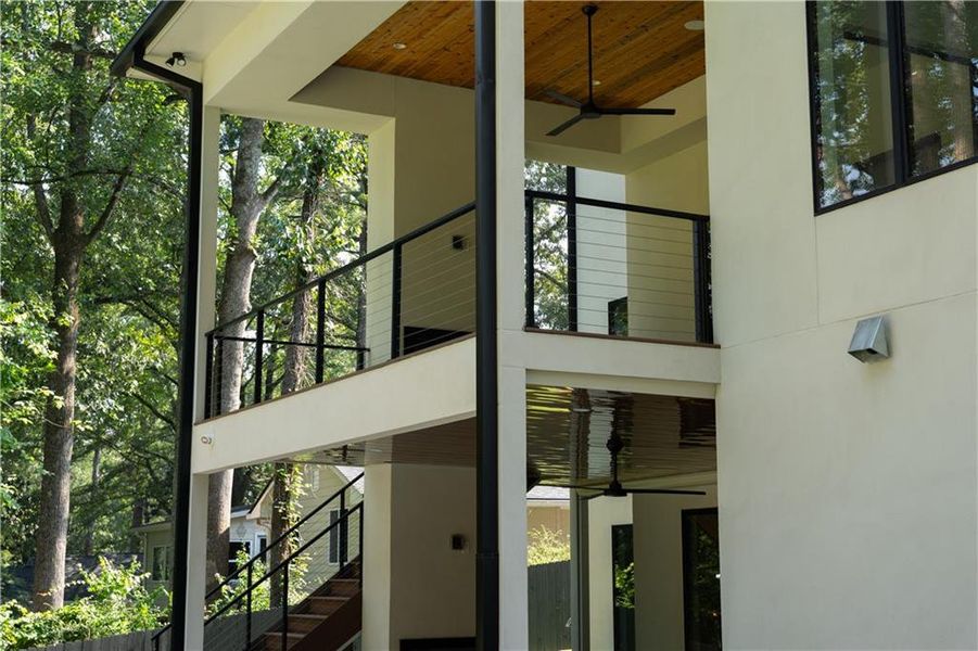 Exterior details and patio area of a home in , Atlanta (Image 29). Exterior details and patio area of a home in , Atlanta (Image 29).