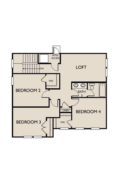 2D floor plan layout of this home in Cades Bluff, Lebanon, TN (Image 3). 2D floor plan layout of this home in Cades Bluff, Lebanon, TN (Image 3).