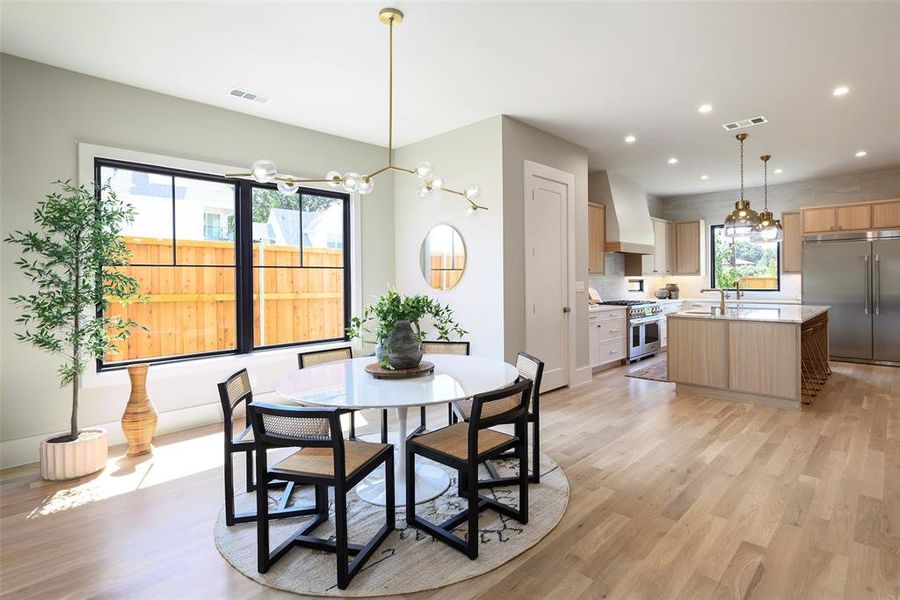 Furnished interior view inside a new home in , Dallas (Image 34).