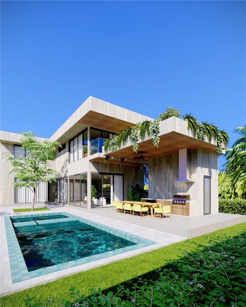 Exterior details and patio area of a home in , Miami (Image 28).