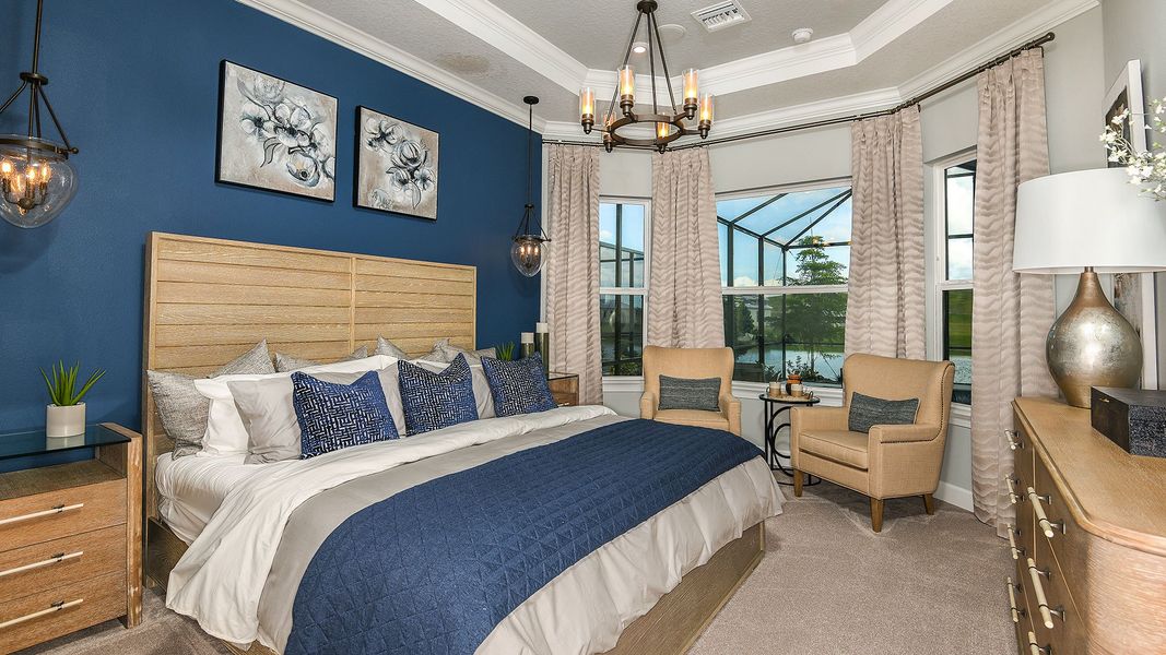 Furnished interior view inside a new home in Westview Community Group Page, Kissimmee (Image 6).
