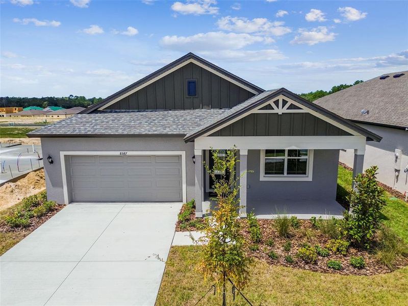 Front exterior of a new home in , Brooksville, FL, highlighting curb appeal (Image 1). Front exterior of a new home in , Brooksville, FL, highlighting curb appeal (Image 1).