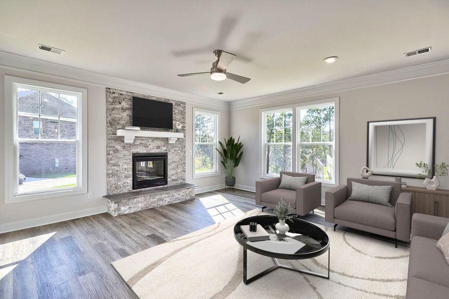 Representative furnished interior of a home built from the The Mia by Stanley Martin Homes in Parkers Summit, Greer (Image 9).