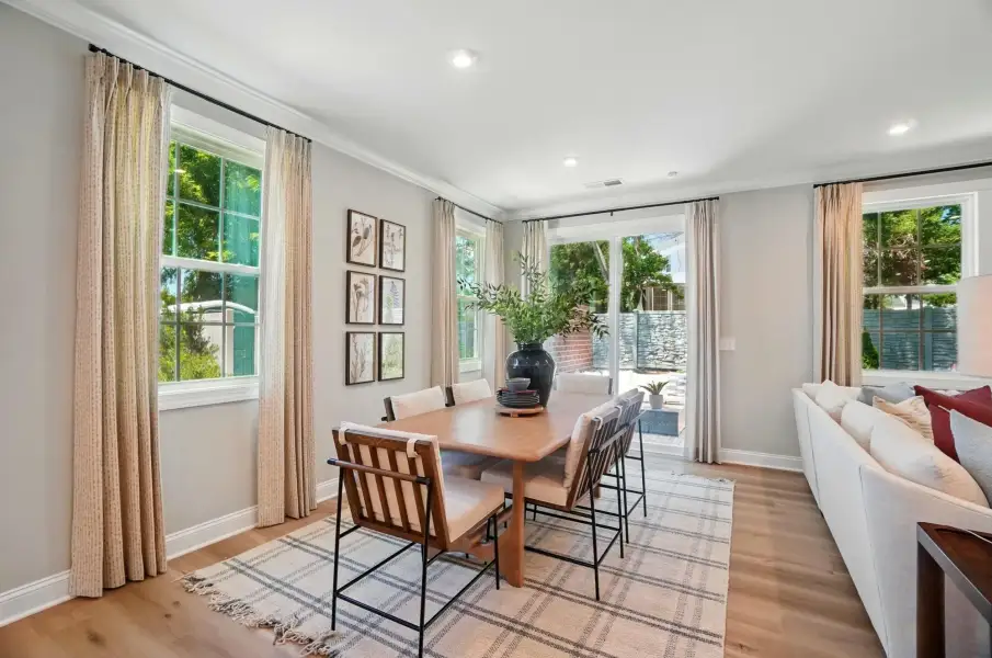 Furnished interior view inside a new home in The Townes at Wade Ardrey, Charlotte (Image 5).