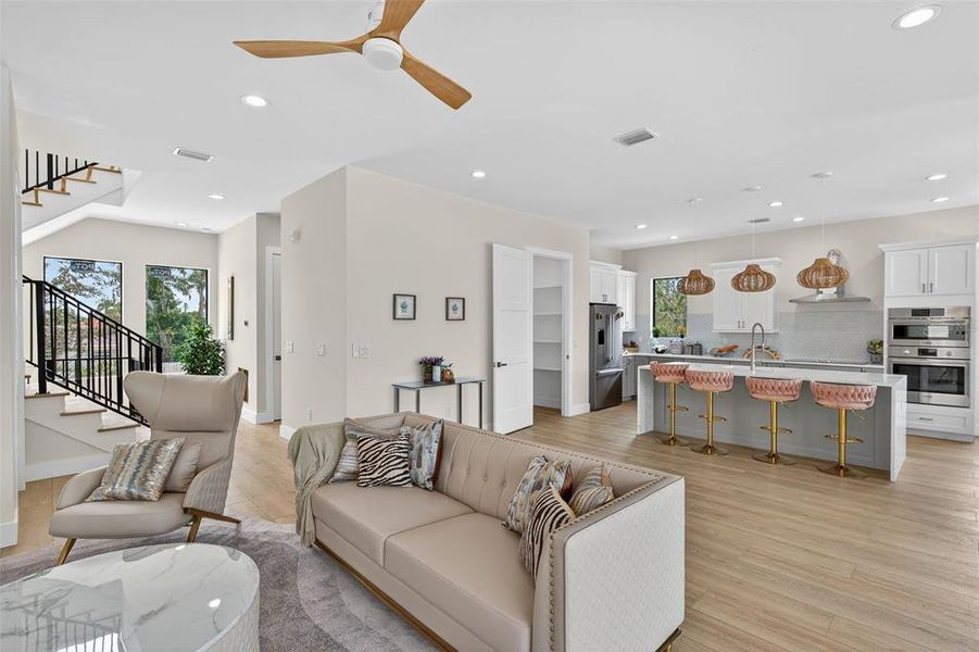 Furnished interior view inside a new home in , St. Petersburg (Image 15).