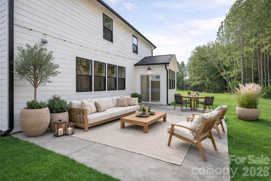Exterior details and patio area of a home in , Salisbury (Image 27).
