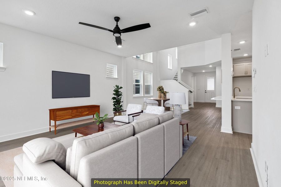 Furnished interior view inside a new home in Evergreen Island at Silverleaf - Classic, St. Augustine (Image 6).