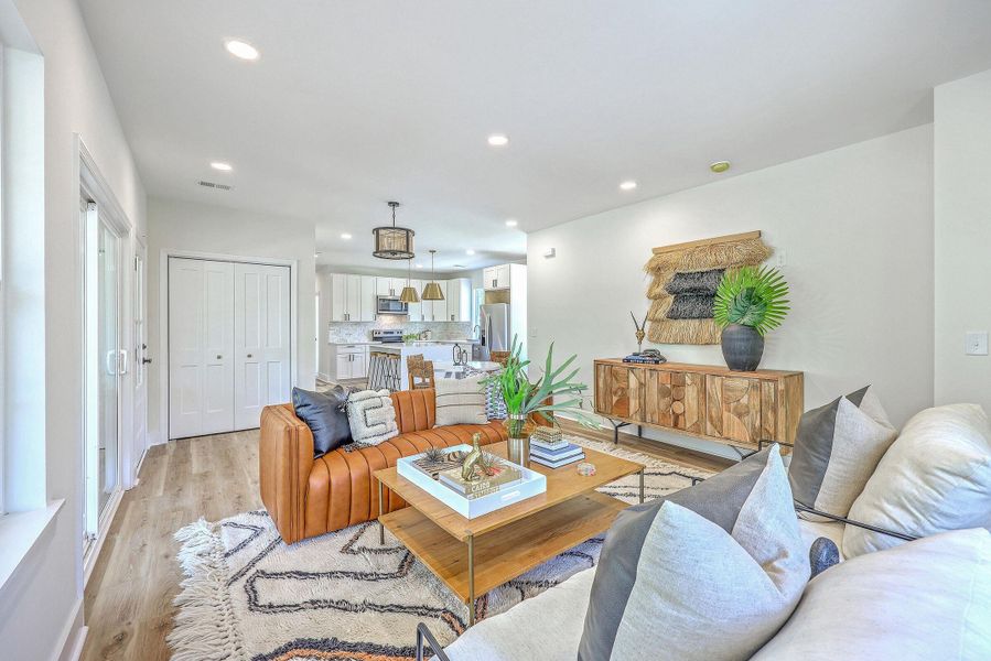 Furnished interior view inside a new home in , Charleston (Image 39).