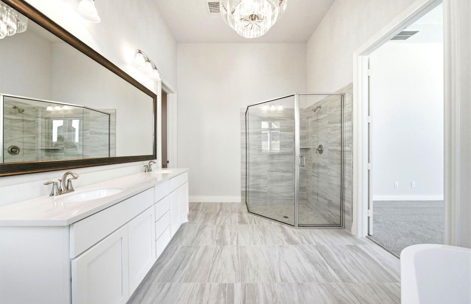 Furnished interior view inside a new home in The Highlands 55′, Porter (Image 13).