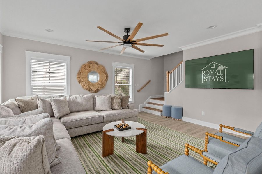 Furnished interior view inside a new home in , Edisto Island (Image 44).