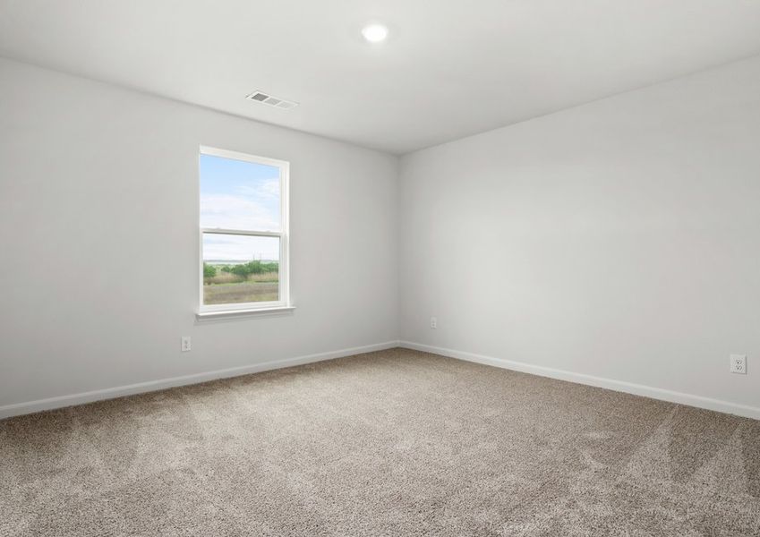 The secondary bedrooms are a great space for guest rooms or children's bedrooms.