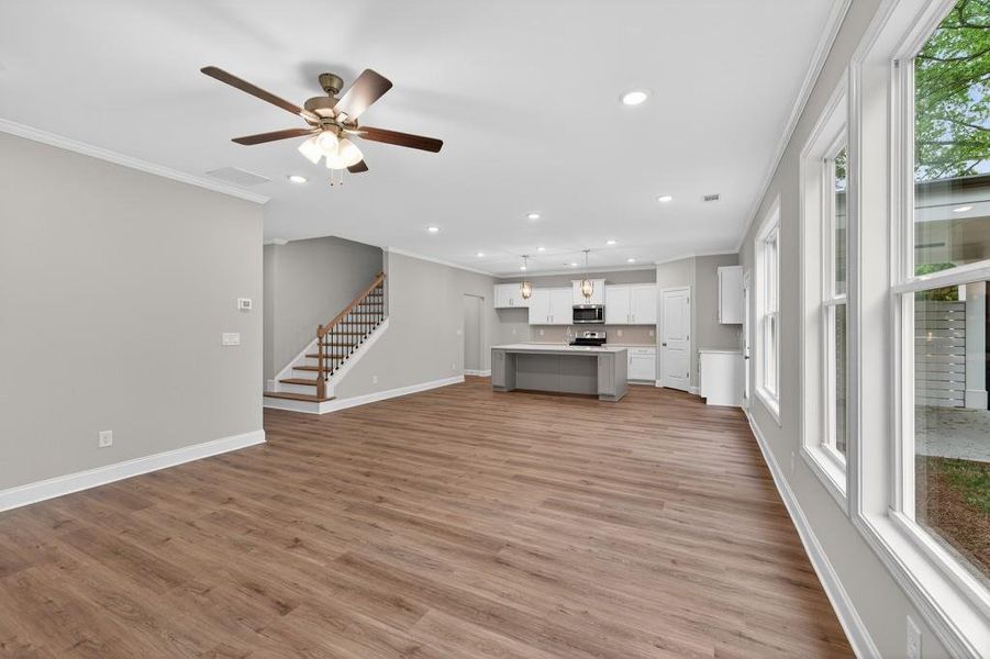 Spacious, unfurnished interior of a new home in , Sugar Hill (Image 37).