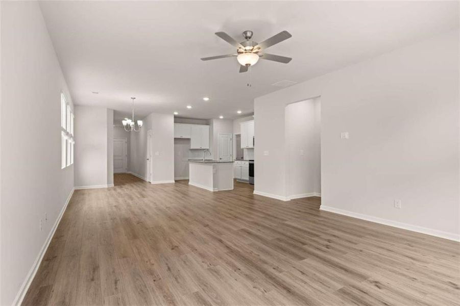 Spacious, unfurnished interior of a new home in The Retreat at Walden Park, Jonesboro (Image 13).