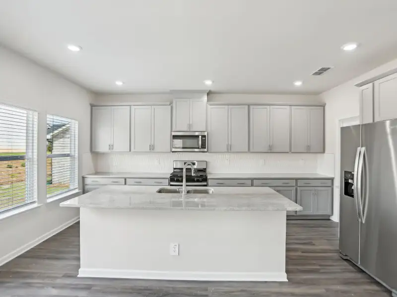 Furnished interior view inside a new home in Creekside at Oxford Park, Fairburn (Image 4). Furnished interior view inside a new home in Creekside at Oxford Park, Fairburn (Image 4).