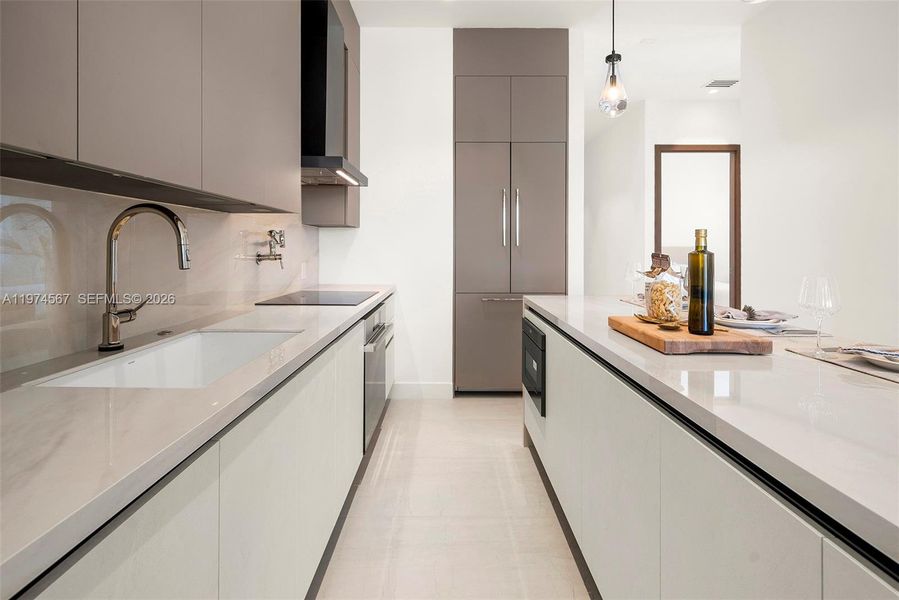 Furnished interior view inside a new home in , Delray Beach (Image 10). Furnished interior view inside a new home in , Delray Beach (Image 10).