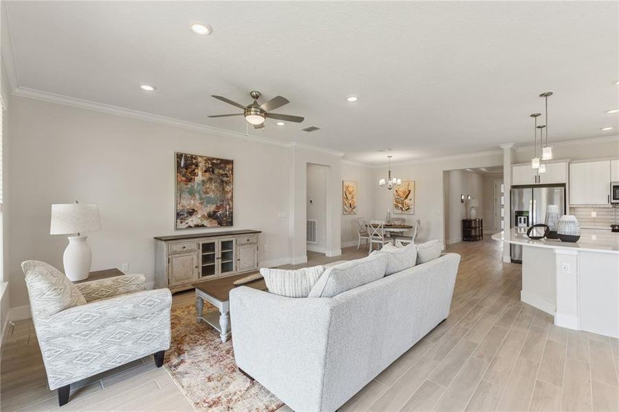 Furnished interior view inside a new home in , Ocala (Image 22).