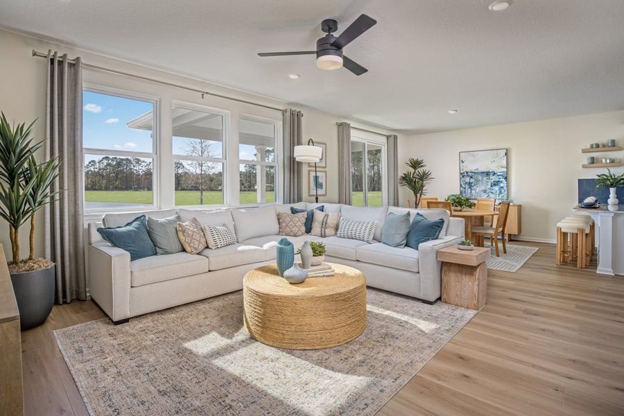 Representative furnished interior of a home built from the 2387 Modeled by KB Home in Maplewood, St. Augustine (Image 4).