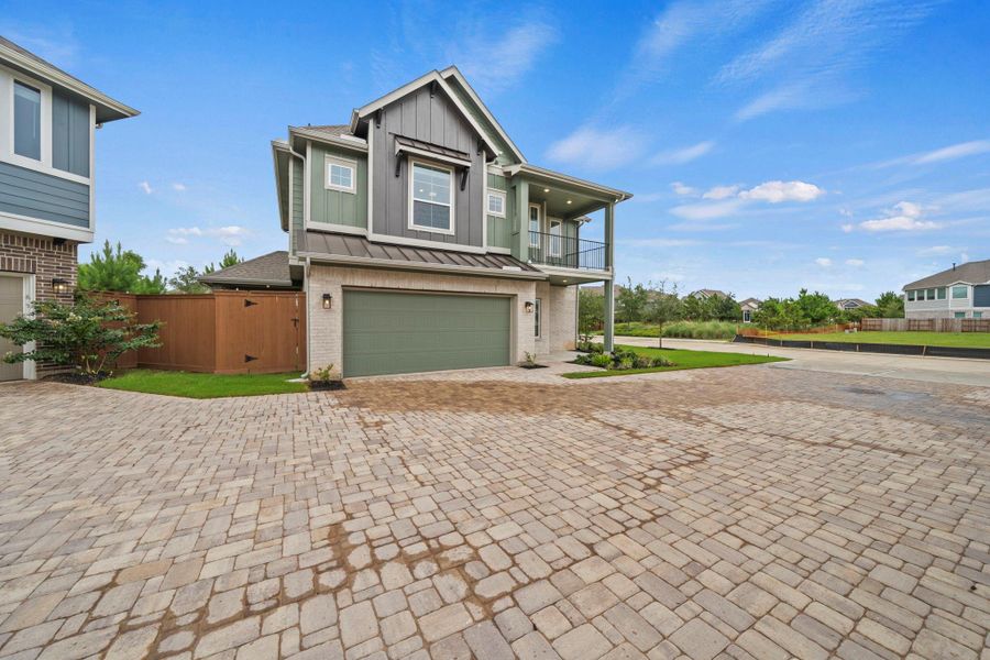 Front exterior of a new home in , Katy, TX, highlighting curb appeal (Image 21).