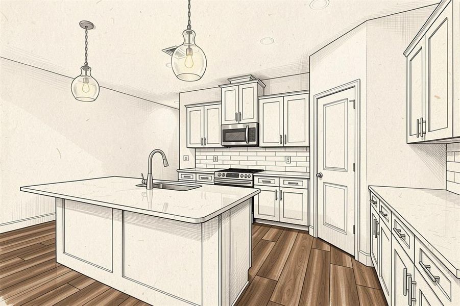 Furnished interior view inside a new home in , Newberry (Image 3).